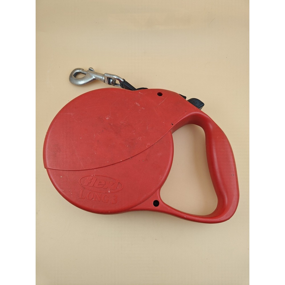 Flexi Retractable Dog Leash 26ft Red Cord Large Dogs 110lb Used
